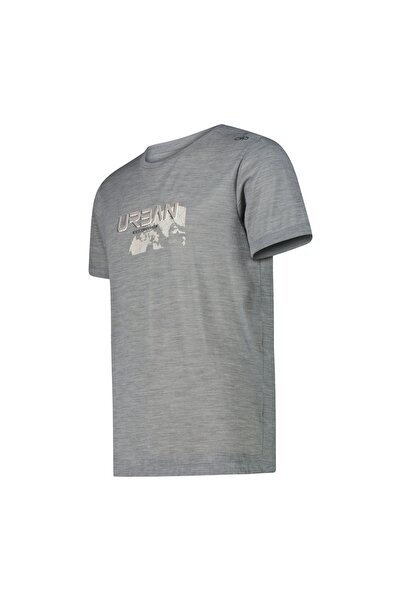 CMP Tricou bărbătesc Merino 32T7177/44UV - Gri - 52(XL)