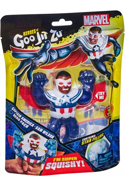 Heroes of Goo Jit Zu FIGURKA GOO JIT ZU MARVEL CAPTAIN AMERICA SAM WILSON TM ...