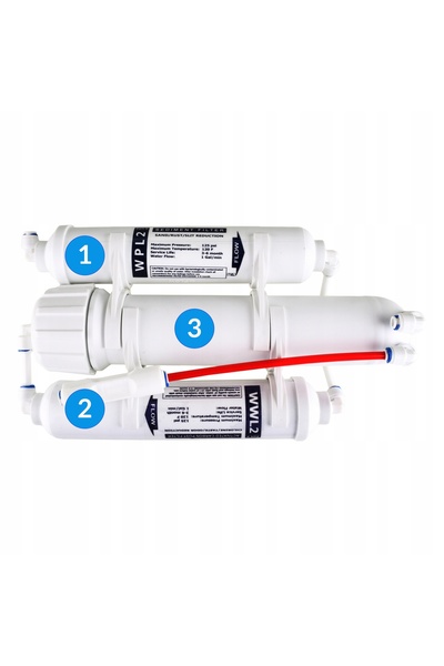 NO BRAND Filtru de apă RO3 K4 cu osmoză inversă pentru acvariu, 100 GPD