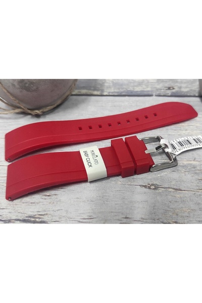 NO BRAND Curea de ceas din silicon roșu pentru smartwatch MORELLATO MOON 20 m...