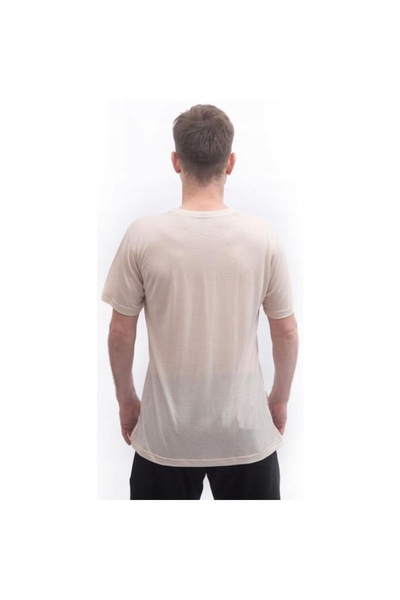 NO BRAND Tricou merino Sensor Merino Lite Tee SS - bej pestriț M