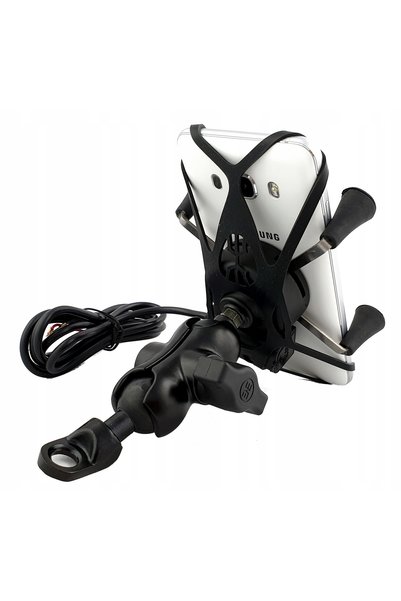 NO BRAND SUPORT DE MOTOCICLETĂ ÎN FORMĂ DE X PENTRU TELEFON CU OGLINDĂ ON/OFF