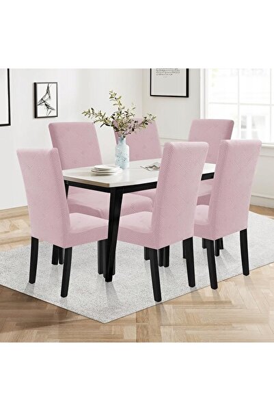 NO BRAND Husă moale pentru scaun de dining, set de șase