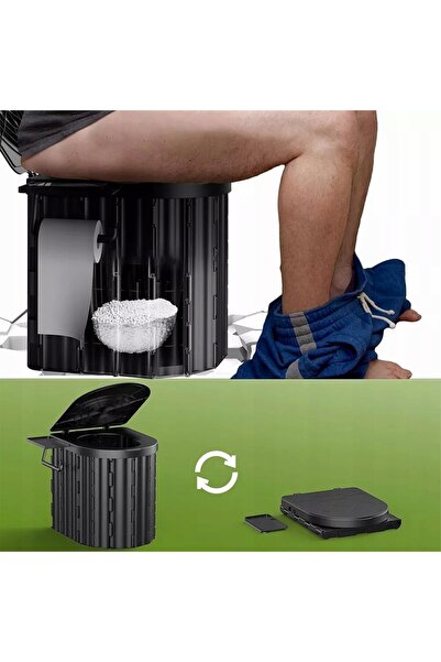 NO BRAND Toaletă de camping portabilă, WC mobil pentru camping, pentru tabără...