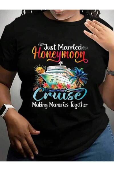 kai22 Honeymoon Cruise 2026 Just Married Matching Couples Vacation T-Shirt Bl...
