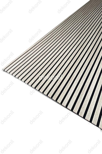 Dekonil Mdf Ahşap Keçeli Akustik Duvar Paneli 100x275 cm - Sonoma