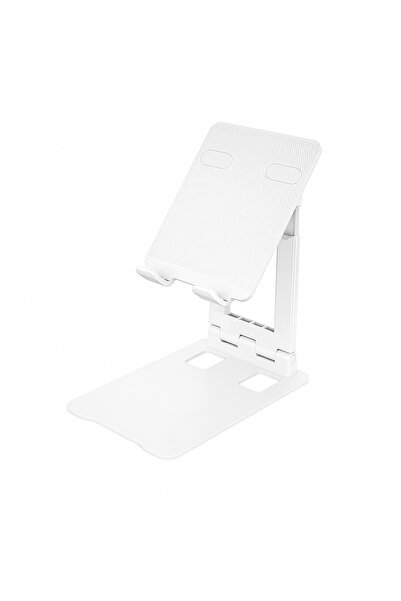 WOZINSKY WPT-K28 Adjustable Foldable Desk Stand for Phone and Tablet, White