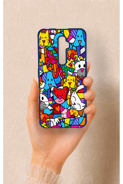 Vip Case Oppo Reno 2Z Uyumlu Britto Garden Desenli Silikon Kılıf