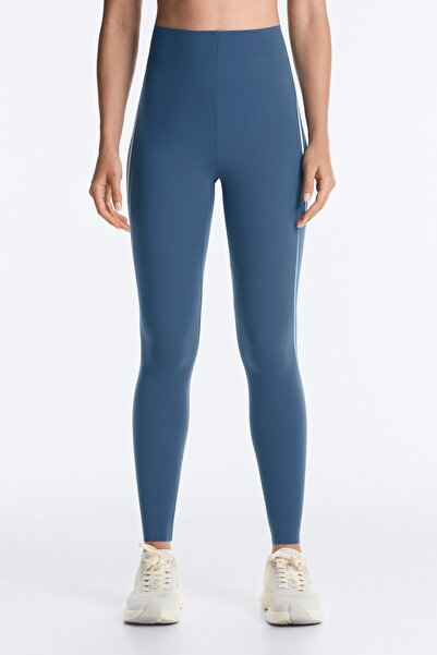 Oysho High rise Compressive core control çizgili bilek boy tayt