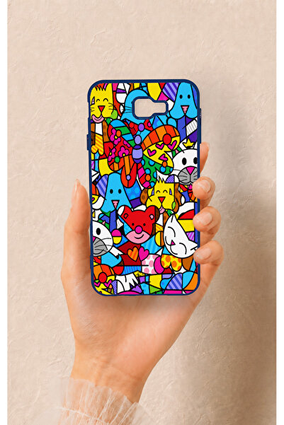 Vip Case Samsung J7 Prime Uyumlu Britto Garden Desenli Silikon Kılıf