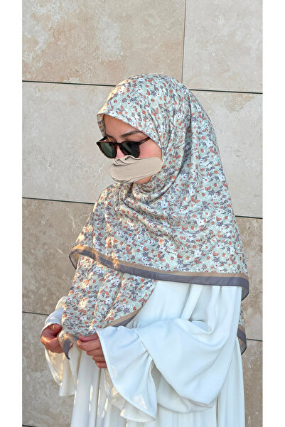 Qalortex Scarf Φουλάρι Meyra Desen B.Boy - Νεροπράσινο