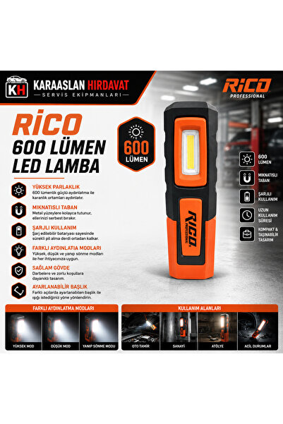 Rico 600 LÜMEN LED LAMBA