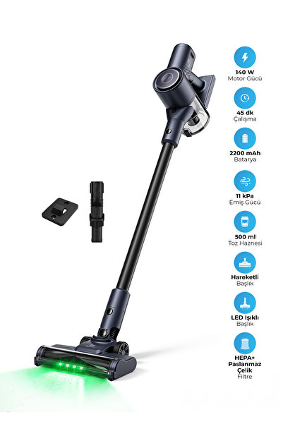 PiranTech ES-98 Kablosuz Dikey Süpürge 11 kPa Güçlü Emiş HEPA Filtreli Şarjlı...