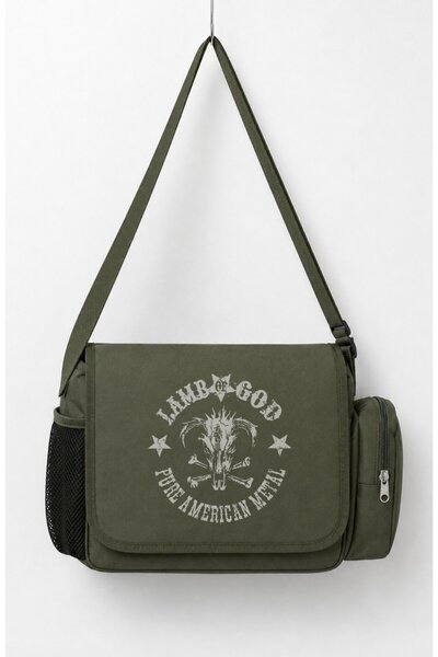 Fuddy Moda Unisex Rock Band Lamb of God Pure American Metal Printed Messenger...