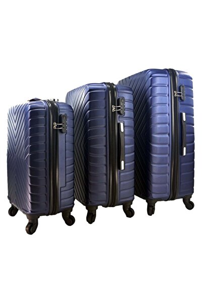 OEM Set de 3 cărucioare din ABS, 4 roți cu rotație la 360 de grade, Mici/Medi...