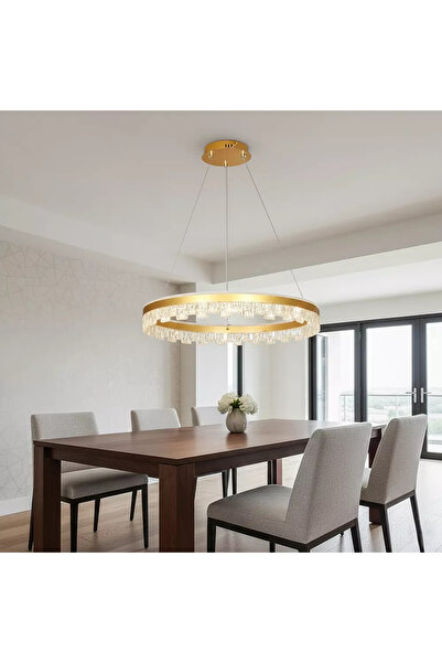 Generic Brand Ultra Modern Gold Color Pendant Lamp 3 Lights 115 Watt 800 mm