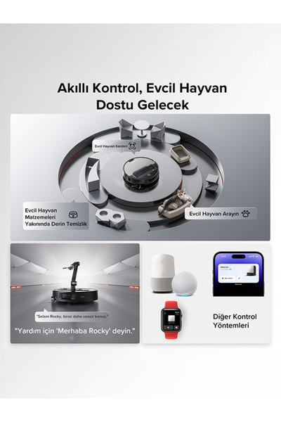 Roborock 22.000 Pa HyperForce Emiş Gücü, OmniGrip Robotik Kol ile Nesne Topla...