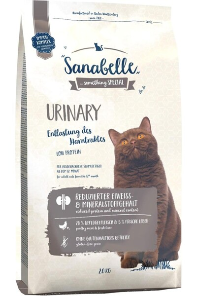Sanabelle Urinary Glutensiz Sağlığı İçin Kedi Maması 2 kg