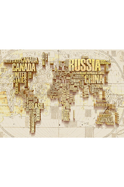 VIODESIGN Fototapet Copii, autoadeziv, Harta Nume , multicolor,200x300 cm CO325