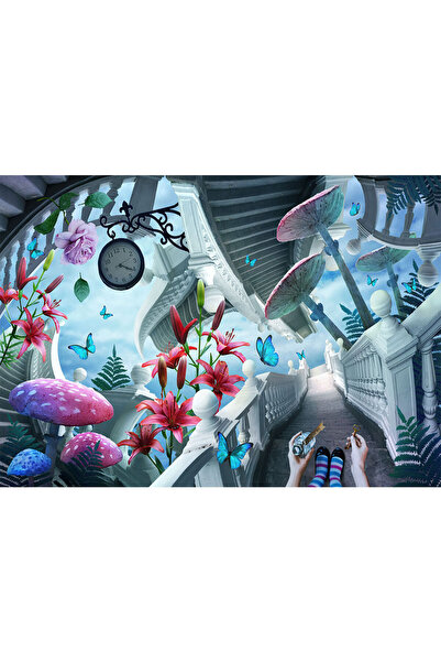 VIODESIGN Fototapet Copii, autoadeziv, Visul Alice, multicolor,200x300 cm CO380