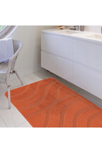 NO BRAND Covorașe de baie cu decupaj, Set Symphony Ginger, 50 cm x 80 cm și 4...