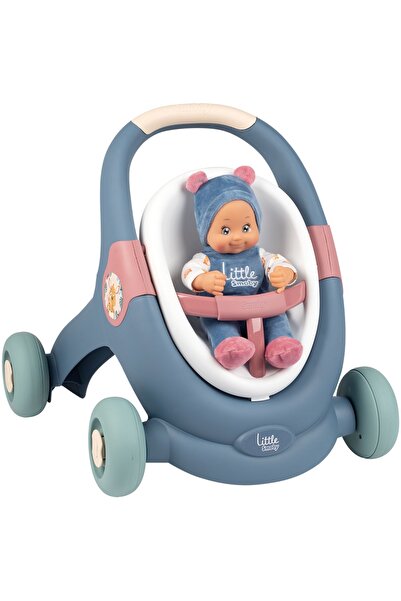 Smoby Carucior pentru papusi Baby Walker 3 in 1 cu papusa