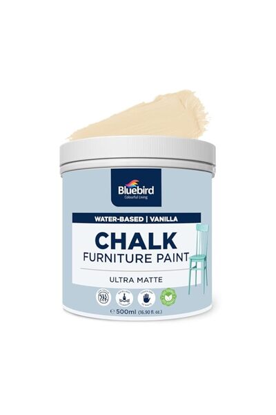 Generic Brand Bluebird Chalk Paint - 500 ML Vanilla for Furniture, Home Décor...