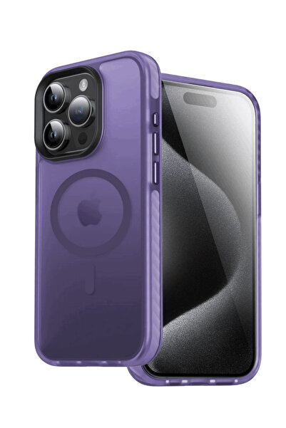 OEM Husă TPU Mată Violetă Dasfond pentru iPhone 15 Pro Max 6.7 ", JDFG