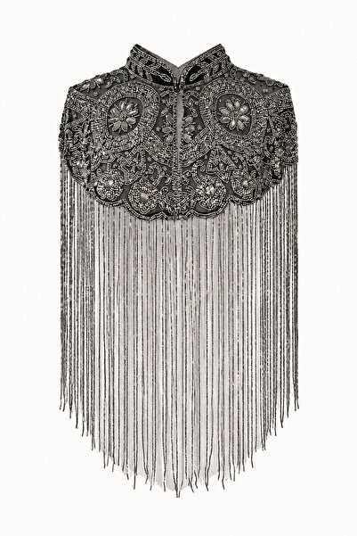 Özge Özgenç Premium Round and Oval Stone Cape