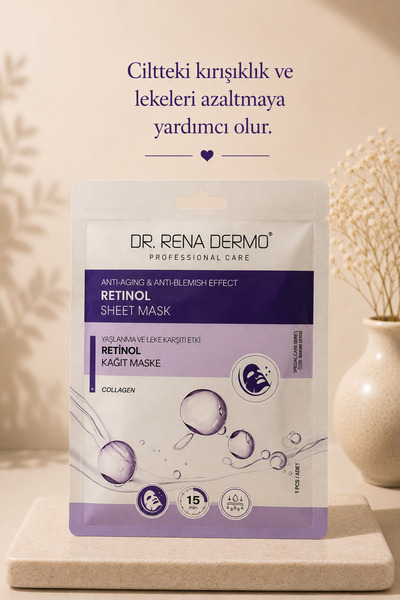 Dr. Rena Dermo Retinol Kırışıklık Karşıtı Cilt Yenileme Etkili Tek Kullanımlı...