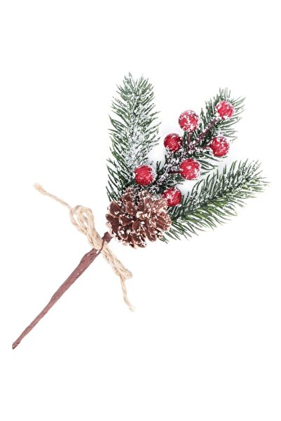 Generic Brand 10 PCS Artificial Christmas Tree Picks Sprays 8" Frosted Pine B...
