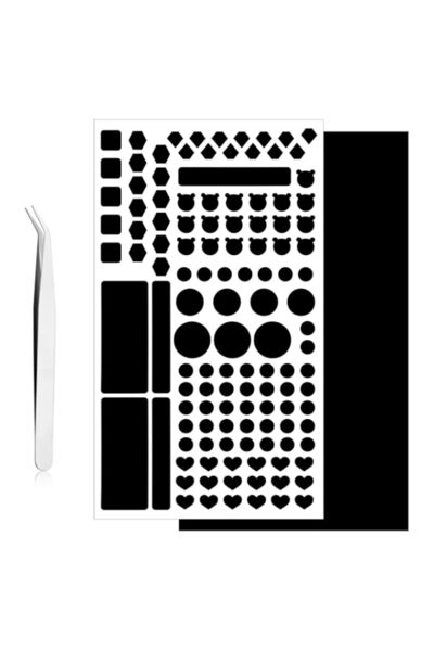 Generic Brand 2 Sheets LED Light Blocking Stickers with Tweezers, 100% Blacko...