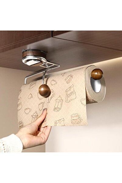 Generic Suction Cup Kitchen Paper Towel Holder [Under Cabinet], Stainless Ste...