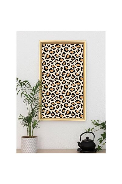 Generic Brand 'Lion Brown Pattern' Digitally Printed Wall Poster with Photo F...