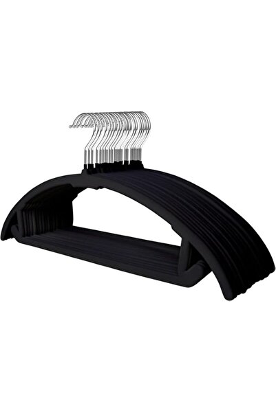 Generic ManGotree 17.6'' Velvet Clothes Hangers, Non-Slip Rounded Felt Hanger...