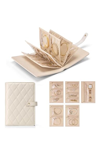 Generic X spring Travel Jewelry Organizer Case, 5 Removable Binder Pages with...