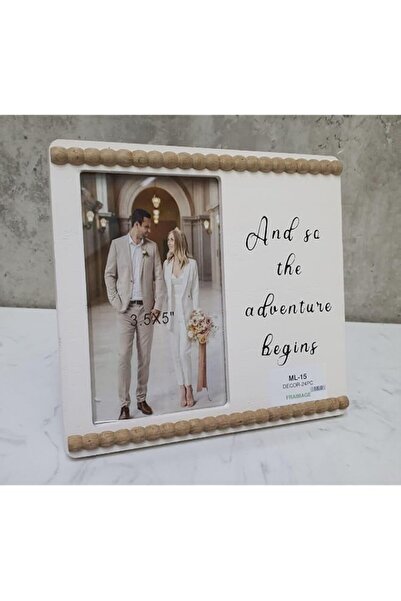 Generic Brand DECORHILLS Rustic Wooden Photo Frame 3.5x5 Inch – “And So the A...