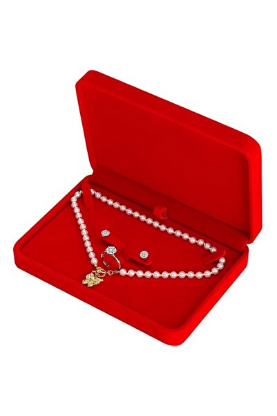 Generic Brand LETURE Large Velvet Jewelry Box for Necklace and Ring, Pendant,...