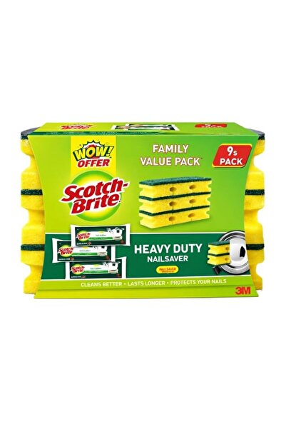 Generic Scotch-Brite® Classic Nail Saver Scrub Sponge, 9 Sponges