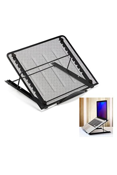 Generic Adjustable Laptop Stand for Desk, 1 Pc Mesh Laptop Riser with 10 Heig...
