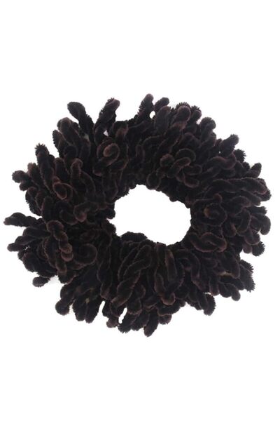 Generic Women Muslim Rubber Band Simple Hijab ❀ Ladies Solid Volumizing Scrun...
