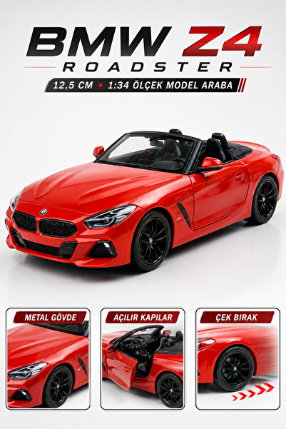 YILDIRIM OYUNCAK Die Cast BMW Z4 Roadster Model Araba 12,5cm – 1:34 Ölçek Met...