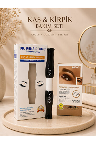 Dr. Rena Dermo Kaş Kirpik Bakım Serumu Ve Kaş Açıcısı 2'li Kaş Kirpik Bakım Seti