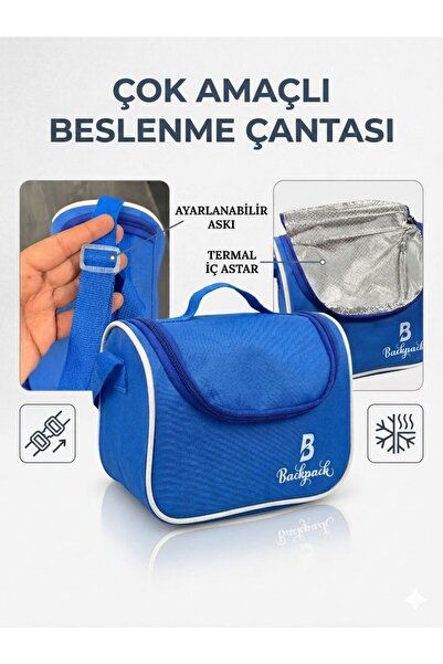 Sırımsı Goldline AVM Backpack Folyolu Isı Yalıtımlı Lüx Günlük İlkokul Ortaok...