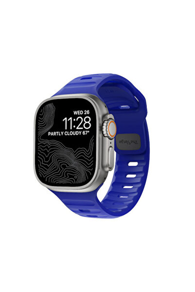 Nomad Λουράκι Σιλικόνης Μπλε για Galaxy Watch Ultra Ultra 2, Apple Watch 44/4...
