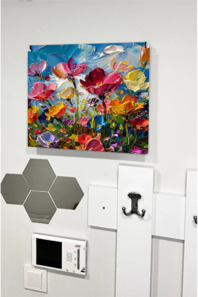 kutuTR Dekoratif Sigorta Kutusu Kapağı 39x32 cm Açılır Kapaklı Elektrik Panosu Gizleme Paneli SS031