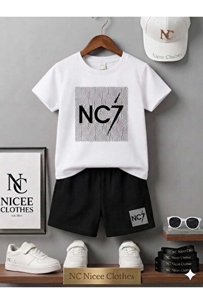 Leto Lykia TRIUNȚĂ ȘI PANTALONI SCURȚI DE VARĂ PENTRU COPII UNISEX (NC 7 IMPR...