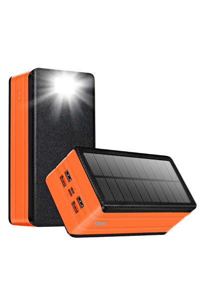 PSOOO Solar Charger Power Bank 80000mAh Portable Charger With USB-C In/Output...