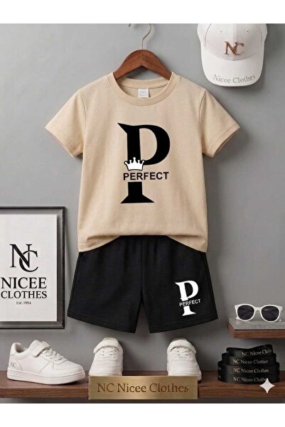 Leto Lykia Summer Children's T-Shirt Shorts Unisex (P. Perfect Printed)