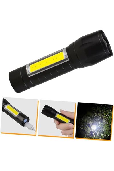 Cata Ct-8024 Flaşörlü Mini Polis El Feneri Üç Fonksiyonlu Işık Kaynağı